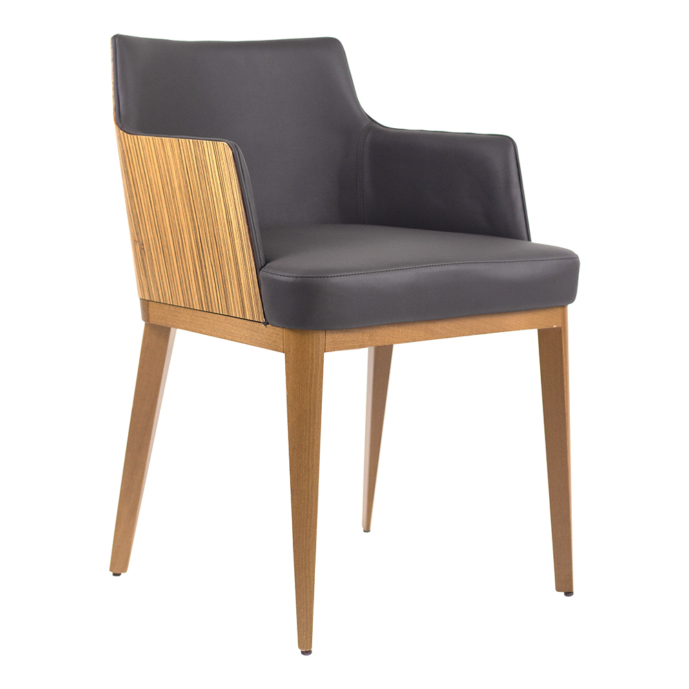Aria Arm Chair Wood Back