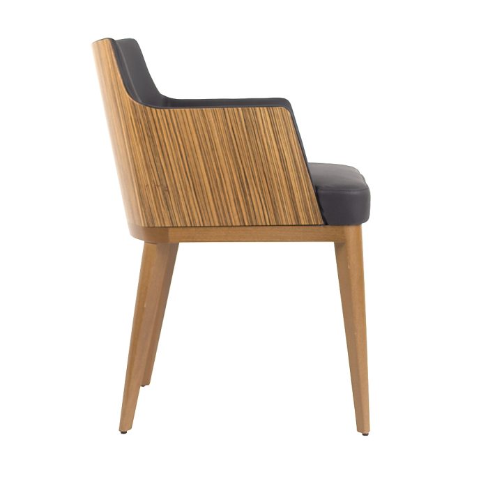 Aria Arm Chair Wood Back