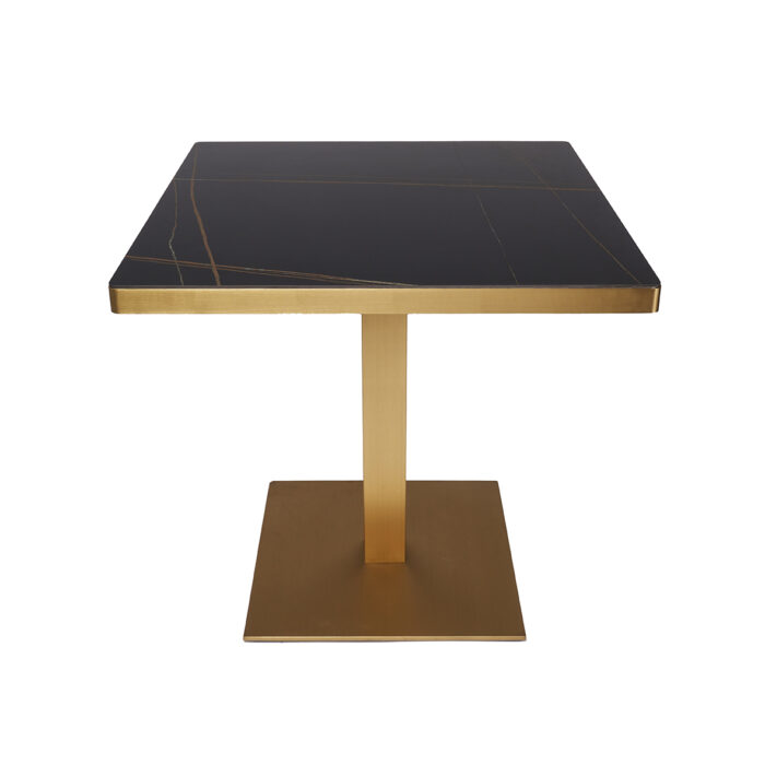 Black Porcelain with Gold Base