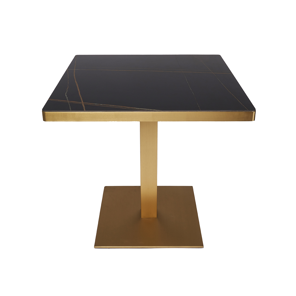 Black Porcelain with Gold Base