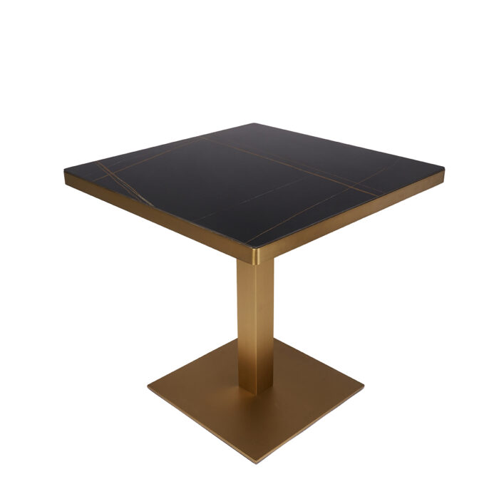 Black Porcelain with Gold Base