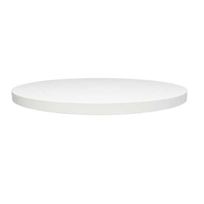 White Gloss Round