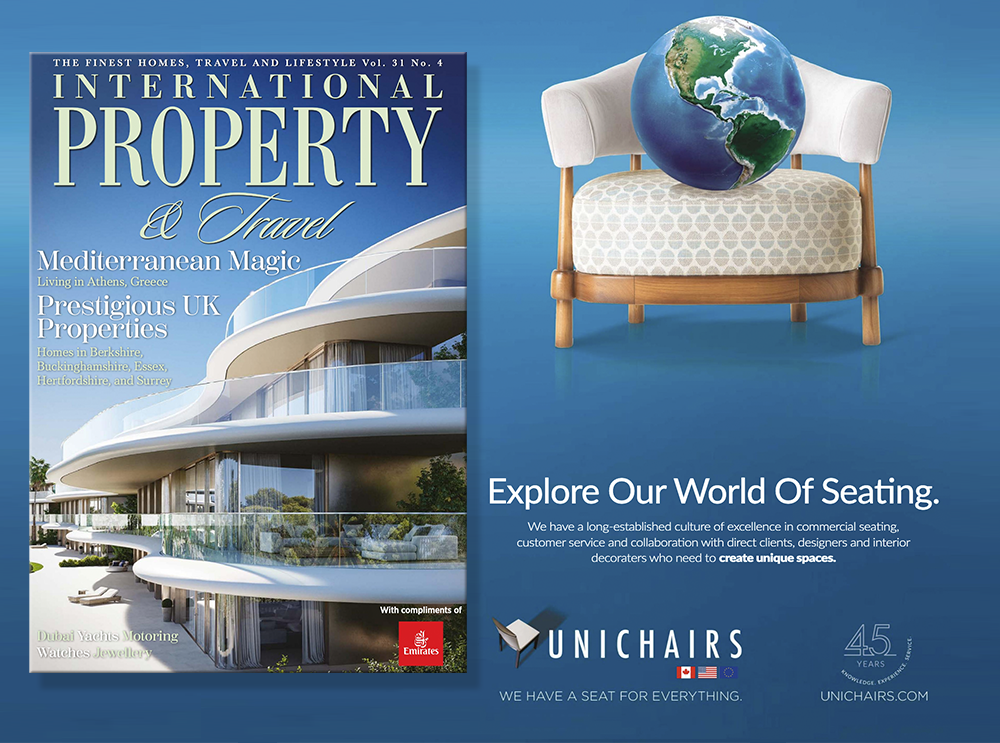 Featured Ad In International Property & Travel Magazine. Explore Our World Of Seating