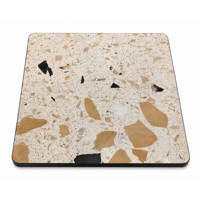 Terrazzo with Black Edge Table Top